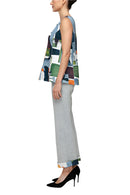 IC Collection Reversible Artist Print Top-7461T