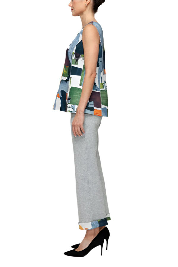 IC Collection Reversible Artist Print Top-7461T