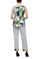 IC Collection Reversible Artist Print Top-7461T