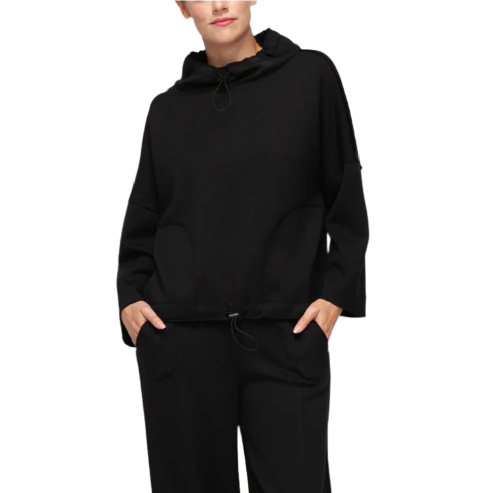 IC Collection Cinch-Neck Sculpted Pullover-7169T