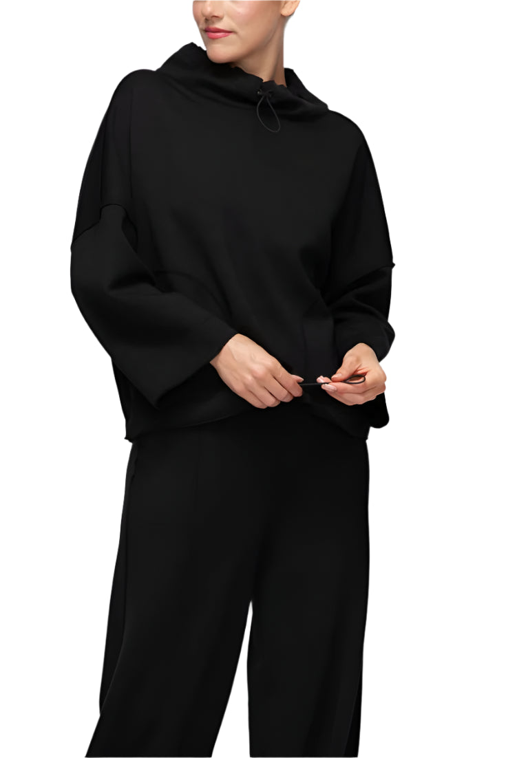 IC Collection Cinch-Neck Sculpted Pullover-7169T