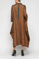 IC Collection Textured Swing Dress-7271D