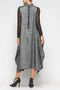 IC Collection Mock Neck Sleeveless Swing Dress-7173D