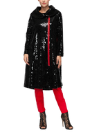 IC Collection Red Point Mosaic Jacket-7198J