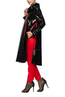 IC Collection Red Point Mosaic Jacket-7198J