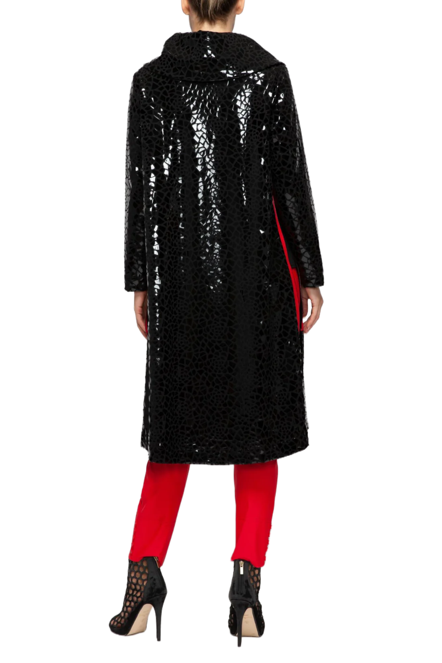 IC Collection Red Point Mosaic Jacket-7198J