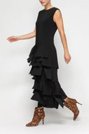 IC Collection Ruffle Statement Jumpsuit-7224JS