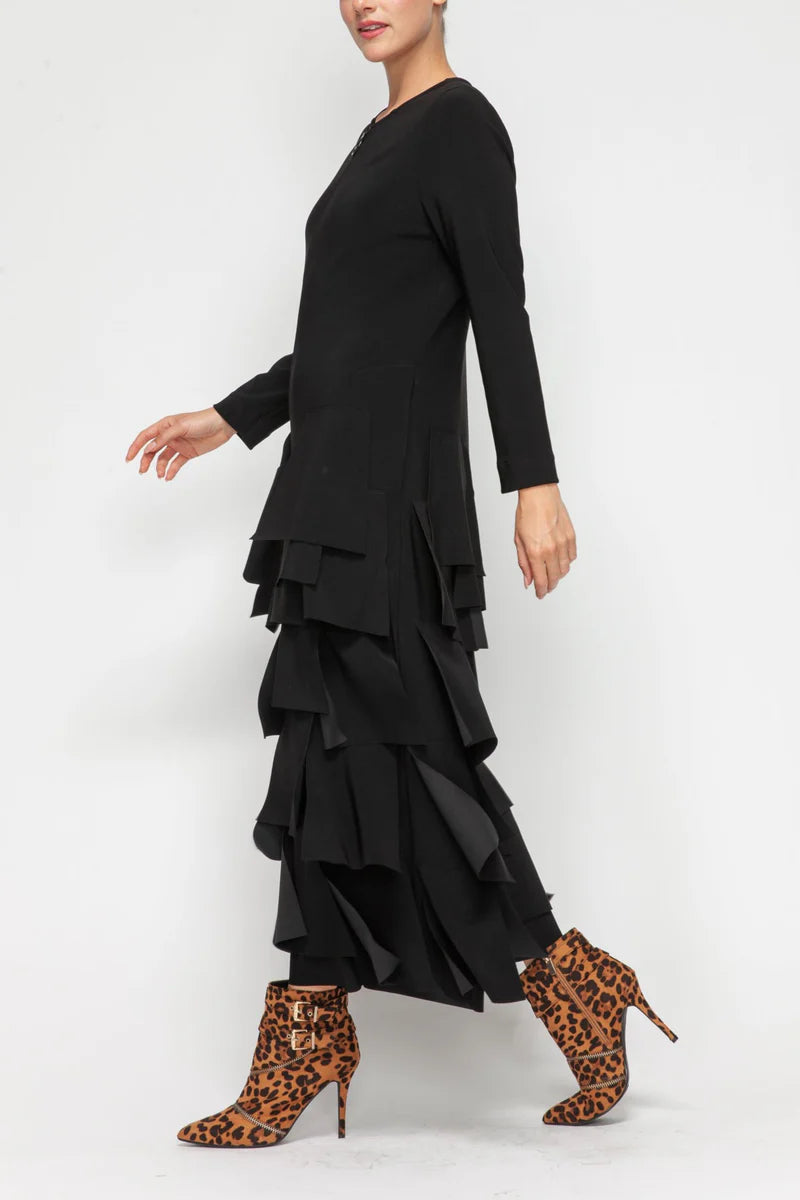 IC Collection Layered Ruffle Jumpsuit-7232JS