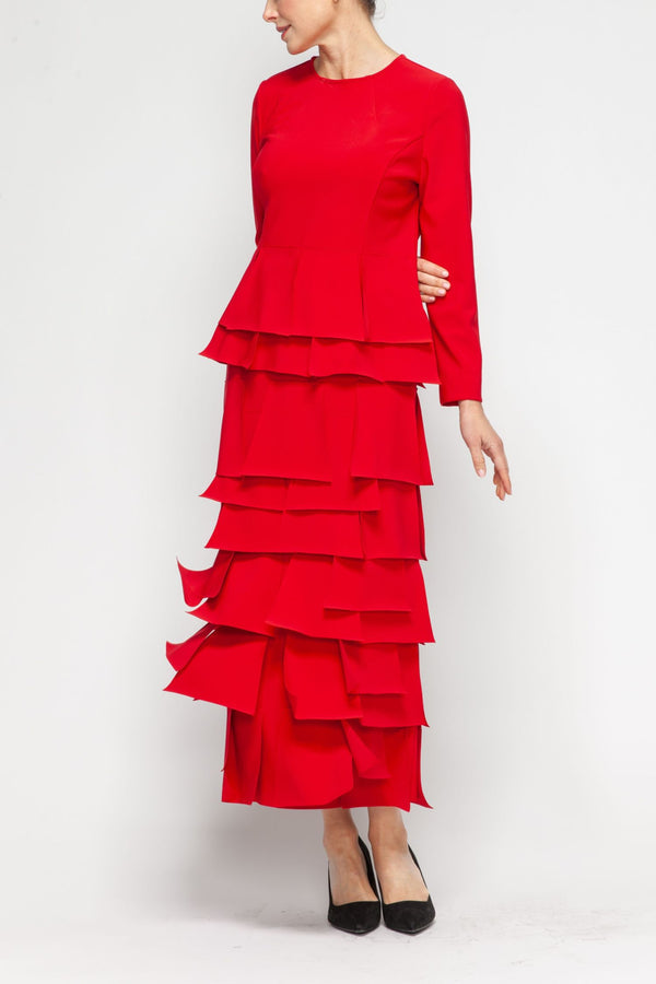 IC Collection "Luna" Layered Asymmetrical Patch Skirt-7234S
