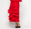 IC Collection "Luna" Layered Asymmetrical Patch Skirt-7234S