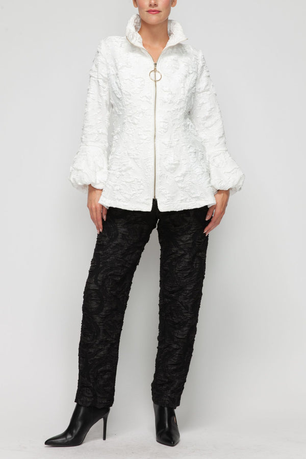 IC Collection Bloom Zip Up Jacket-7238J