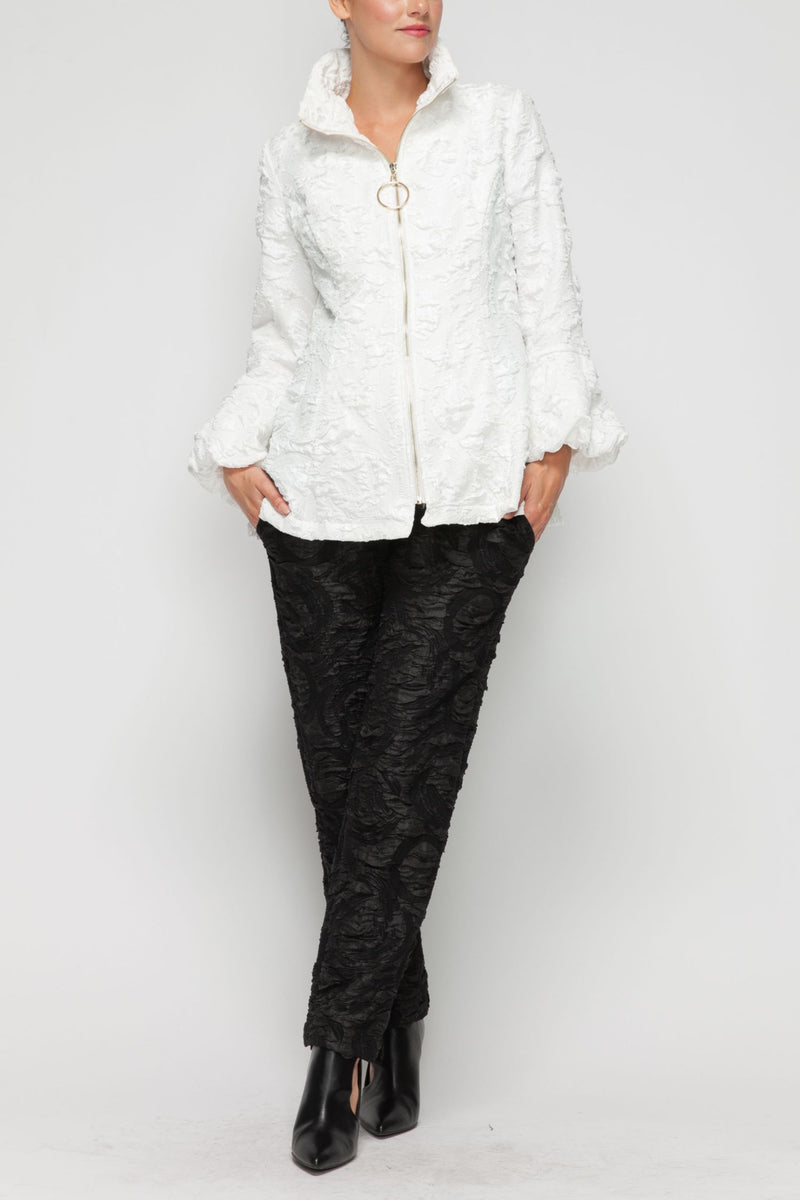 IC Collection Bloom Zip Up Jacket-7238J