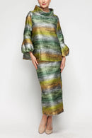 IC Collection Metallic Skirt-7242S-GRN