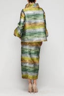 IC Collection Metallic Skirt-7242S-GRN