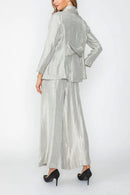 IC Collection Shawl Collar Back Twist Band Jacket-7250J