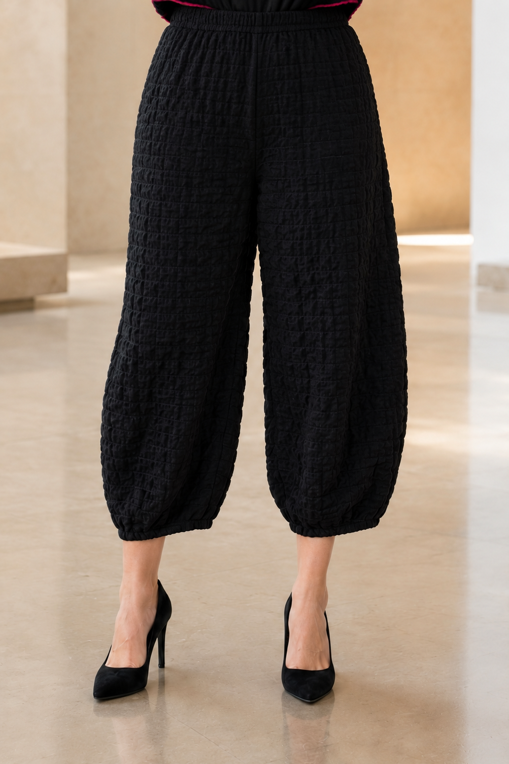 Moonlight Textured Bubble Pant-P3732
