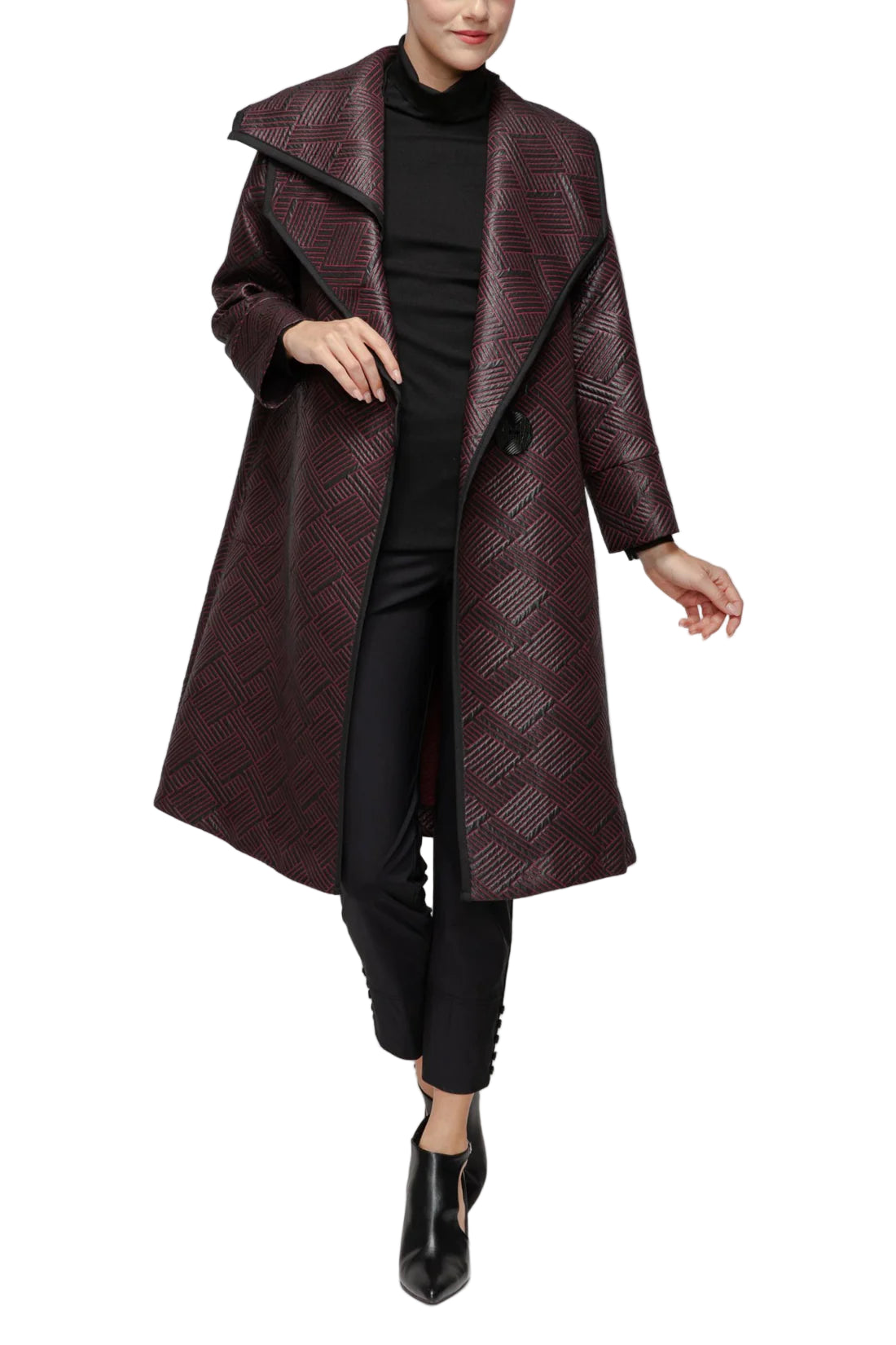 IC Collection Bordeaux Eclipse Coat-7343J