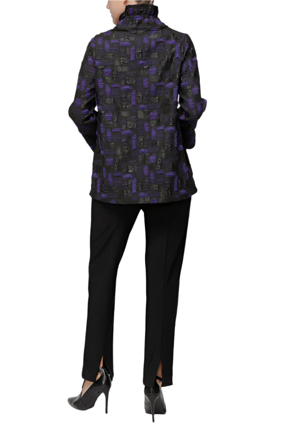 IC Collection Wire Collar Zip-Up Jacket-7353J-DUP