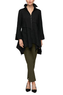 IC Collection Wire Collar Front-Zip Top-7359T