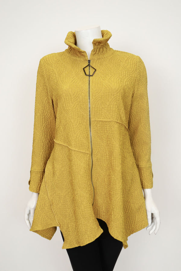 IC Collection Wire Collar Front-Zip Top-7359T