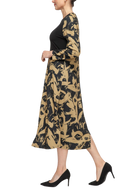 IC Collection Abstract Print Dress-7382D