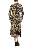 IC Collection Abstract Print Dress-7382D