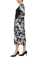 IC Collection Abstract Print Dress-7382D
