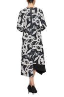 IC Collection Abstract Print Dress-7382D