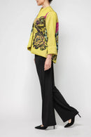 IC Collection One Button Floral Jacket-7385J