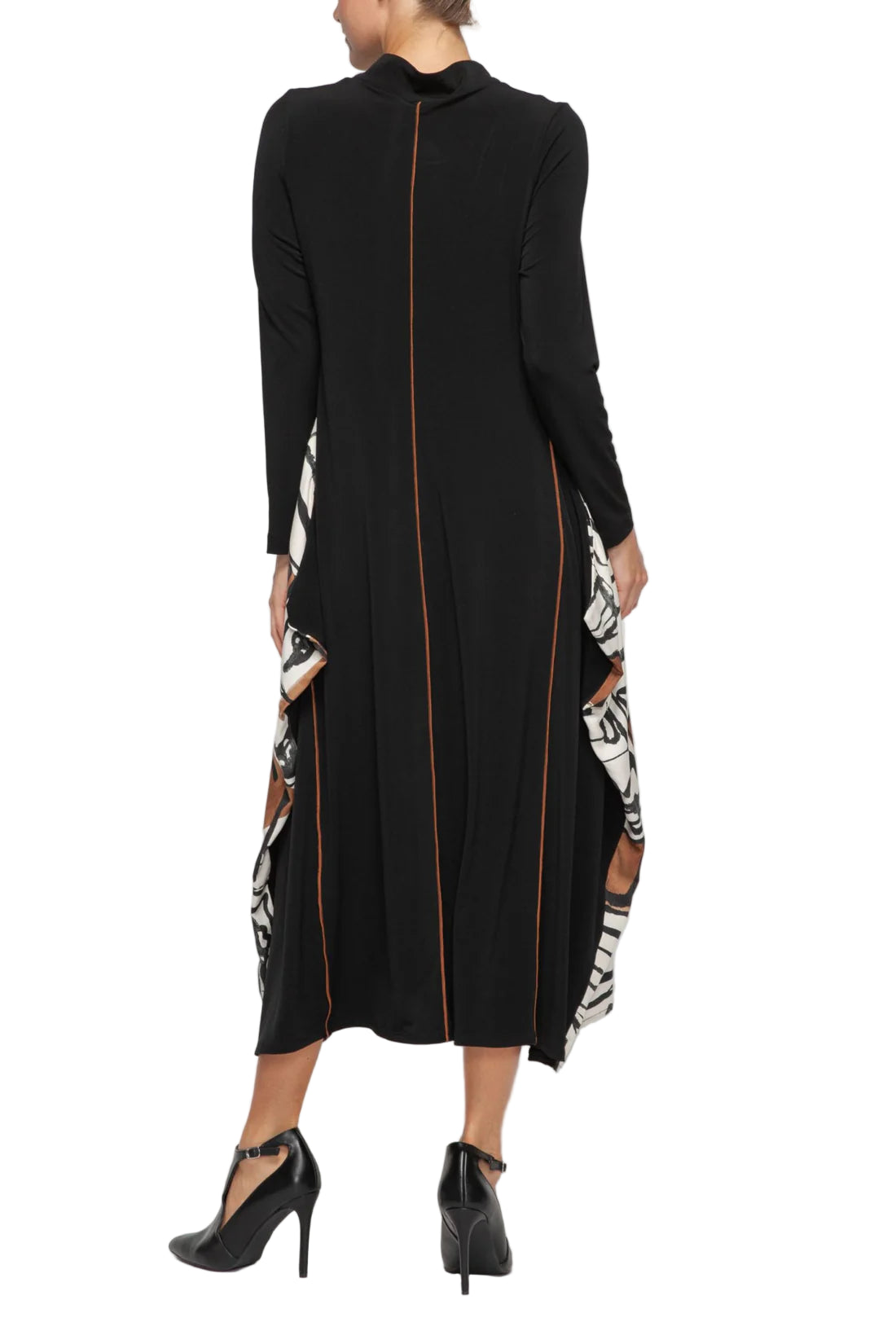 IC Collection Aria Abstract Midi Dress-7387D