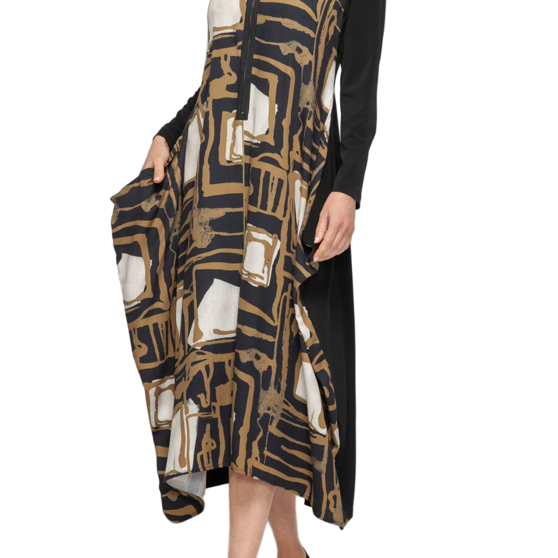 IC Collection Aria Abstract Midi Dress-7387D – Unique Apparel USA