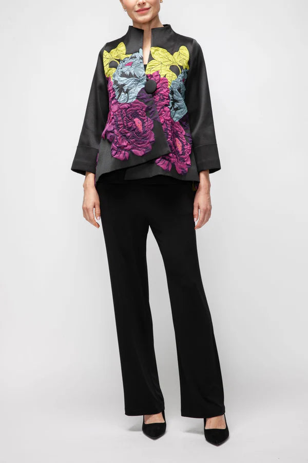 IC Collection Floral Jacket-7398J