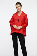 IC Collection One Button Shawl Jacket-7525J