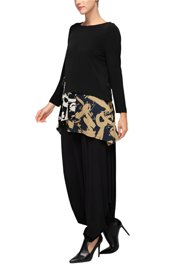 IC Collection Contrast Print Pocket Tunic-7570T