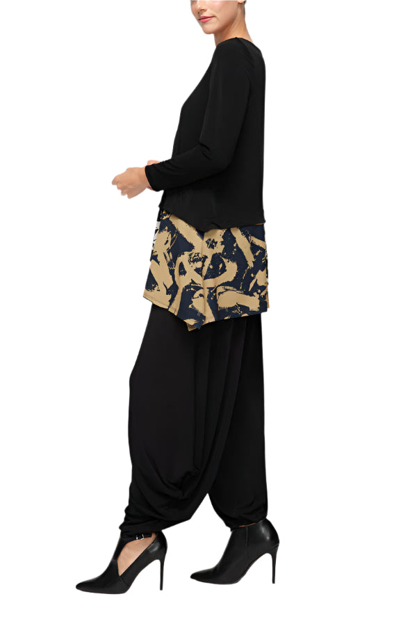 IC Collection Contrast Print Pocket Tunic-7570T