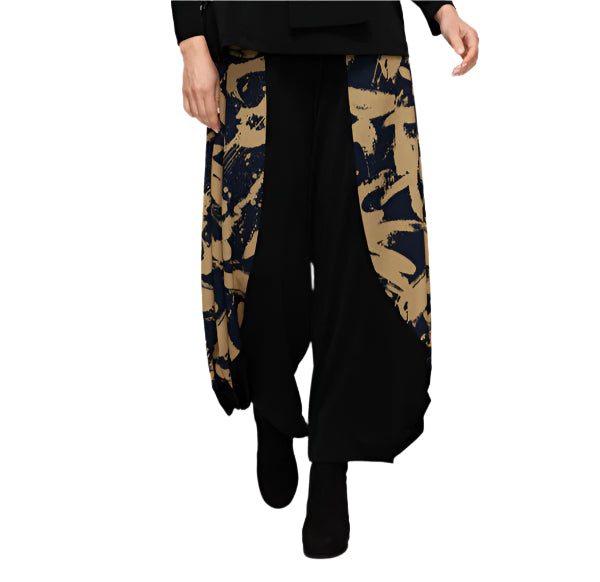 IC Collection Colorblock Print Pants-7391P