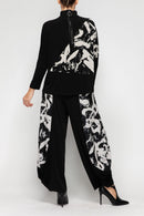 IC Collection Colorblock Print Pants-7391P