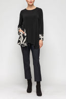 IC Collection Asymmetric Pocket Detail Top-7584T