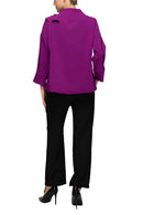 IC Collection Ruffle Trim Jacket-7599J