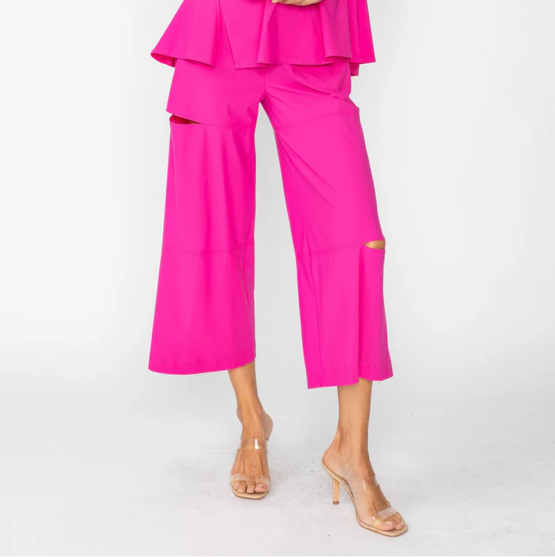 IC Collection IC Collection Slit Wide Leg-7655P – Unique Apparel USA