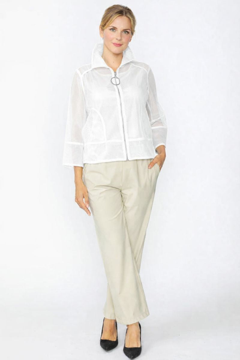 IC Collection Net Short Boxy Jacket-7661J