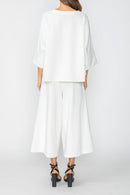 IC Collection Floral Detail Wide-Leg Pants 7813P