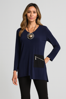 By JJ One Pocket Asymmetrical Tunic-IT-194