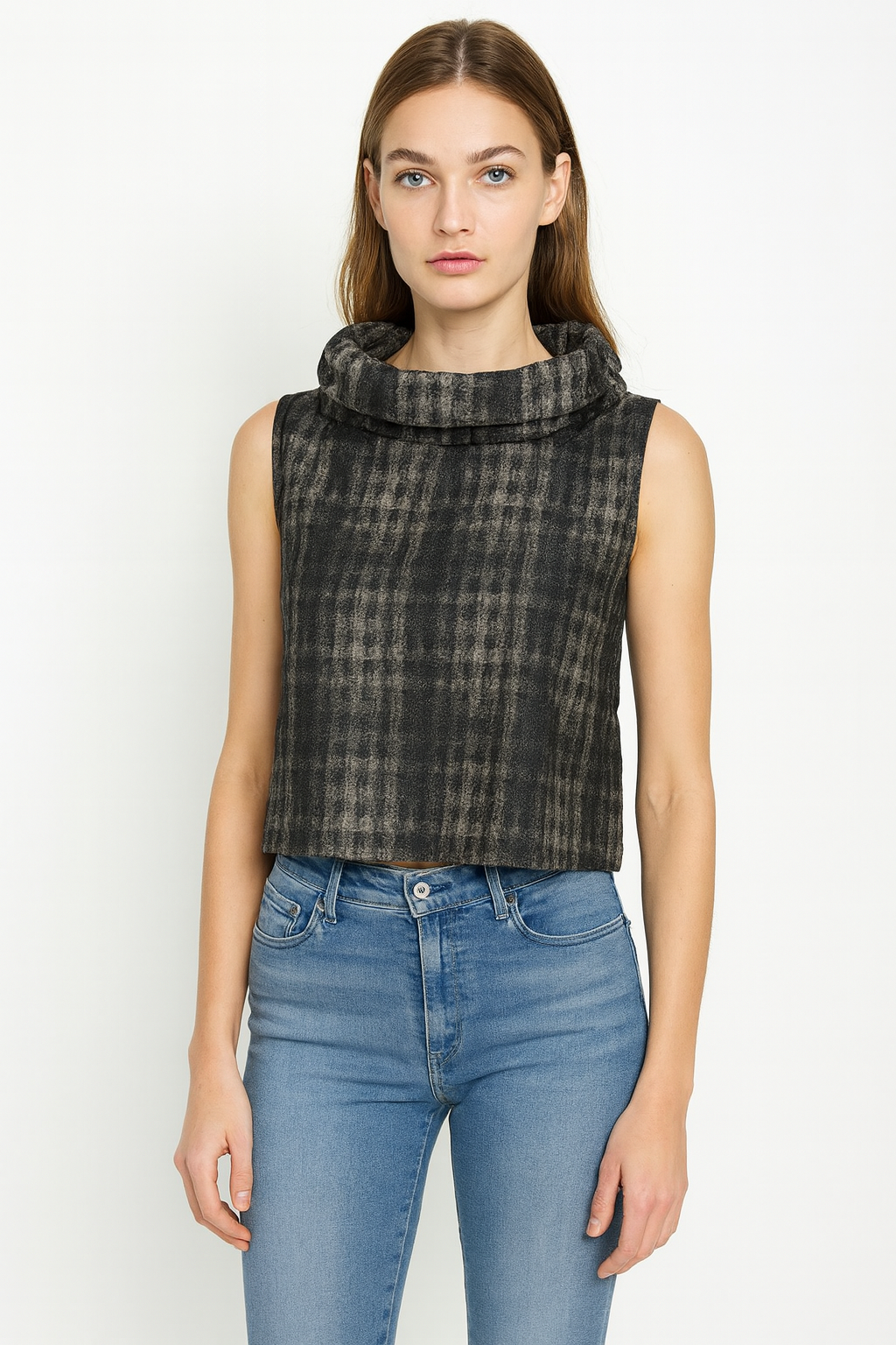 Sun Kim Jacquard Wire Collar Vest-ME155JP