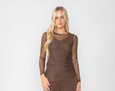 Long Sleeve Mesh Top 8454T