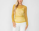 Long Sleeve Mesh Top 8454T