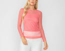 Long Sleeve Mesh Top 8454T