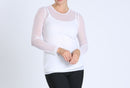 Long Sleeve Mesh Top 8454T