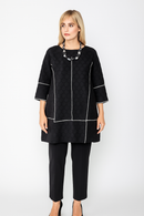 IC Collection Textured Long Tunic-IC-5467T