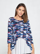 By JJ Asymmetrical Hem Popover Top-IT-242P